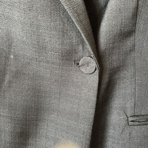 H&M Women's Black Single-Breasted Blazer Jacket Career Classic Workwear Size L - Picture 4 of 9